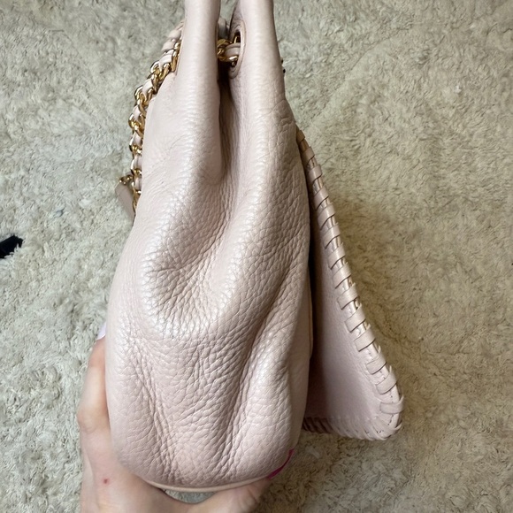 Tory Burch Pink Marion Flap Leather Shoulder Bag Blush - Picture 16 of 16